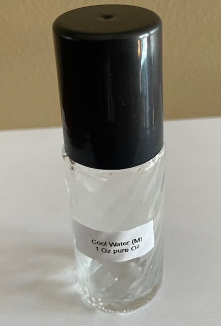 Impression of Cool Water Perfume Body Oil Roll On for men 1 oz