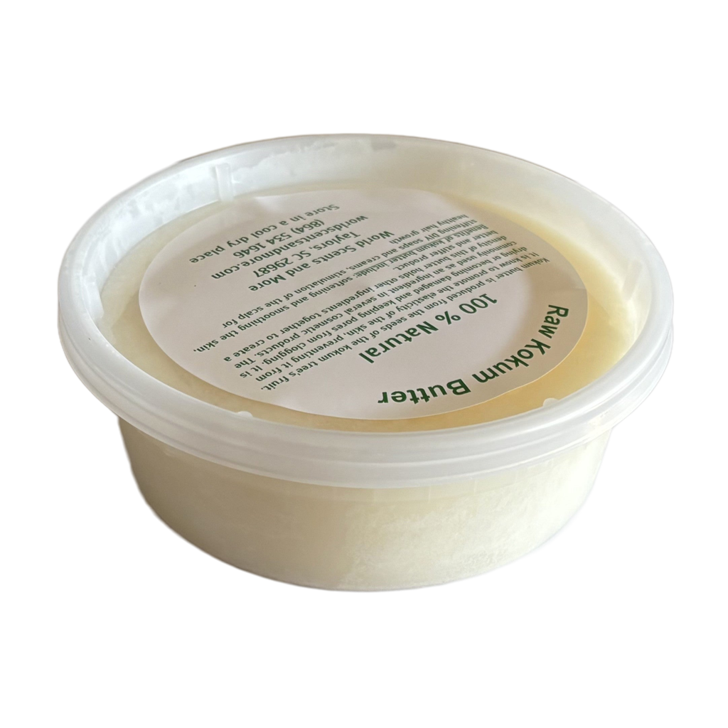 100% Raw Kokum Butter 8 oz (226.796 g) Naturally Softens Skin and Stimulates Scalp for Hair Growth