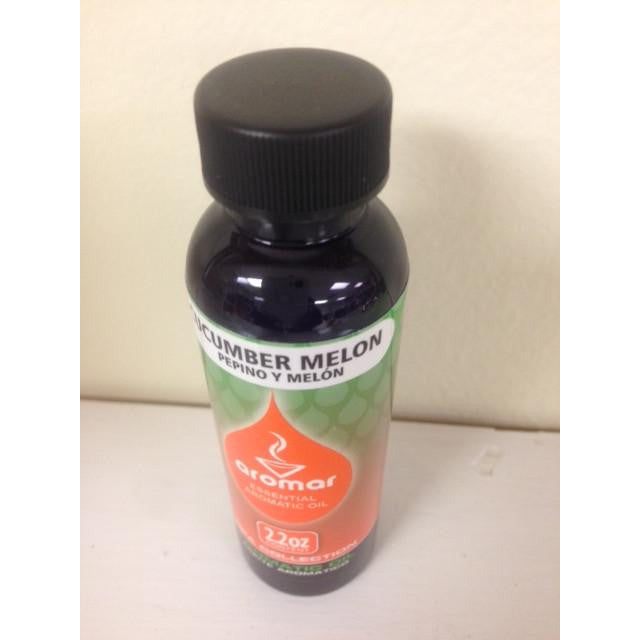 Aromar Aromatherapy Essential Aromatic Burning Oil Cucumber Melon Spa Collection 2.2 oz bottle