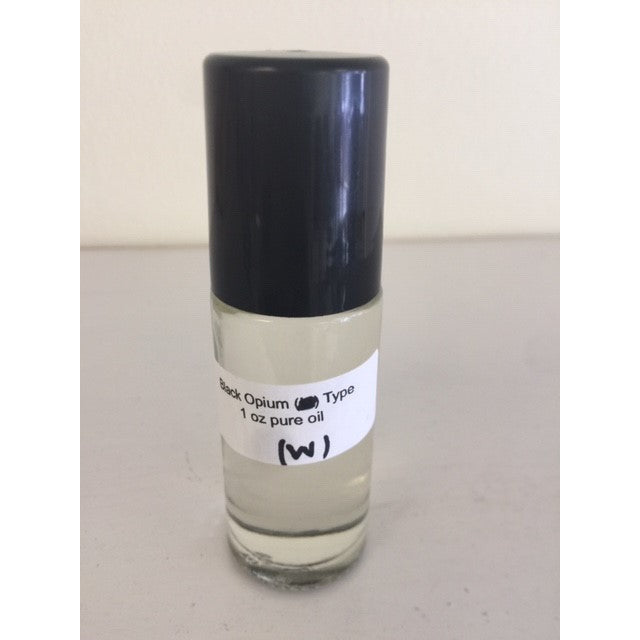 Impression of Black Opium Type Perfume Body Oil Roll On for women 1 oz