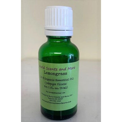 World Scents 1 oz bottle lemongrass Pure Aromatherapy Organic Essential Oil (30 ml)