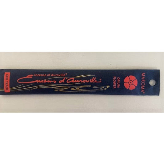 Maroma Opium Flower stick Incense 100% Natural Made with Natural Essential Oils, 10 sticks
