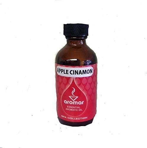 Aromar Aromatherapy Essential Aromatic Burning Oil Apple Cinnamon Spa Collection 2 oz bottle