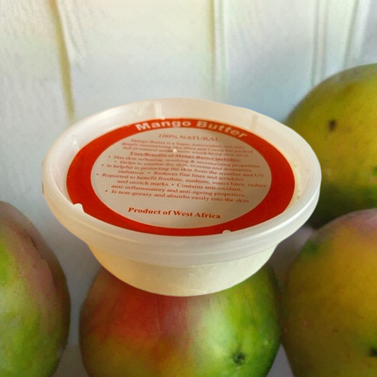 100% natural Mango Butter  from West Africa 8 oz  (226.796 g)