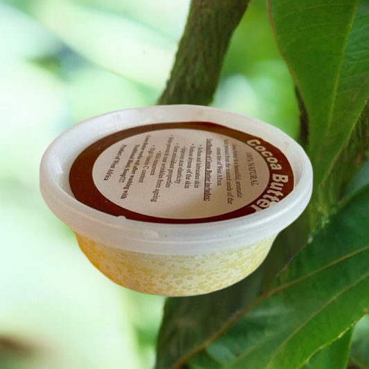 100% natural cocoa  Butter  from West Africa 8 oz (226.796 g)