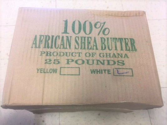 100 % Shea Butter from Ghana (West Africa), box  of 25 pounds