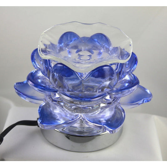 Purple  electric decorative touch fragrance lamp, aromatic oil burner,scented oil warmer, wax melter
