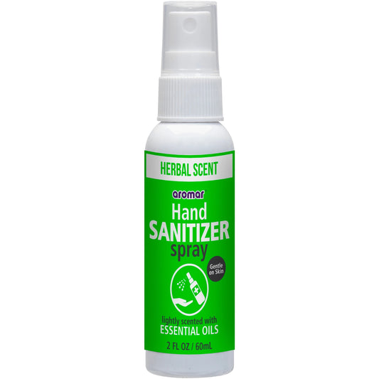 Aromar Herbal Scent Hand Sanitizer Sprays 2 oz Bottle