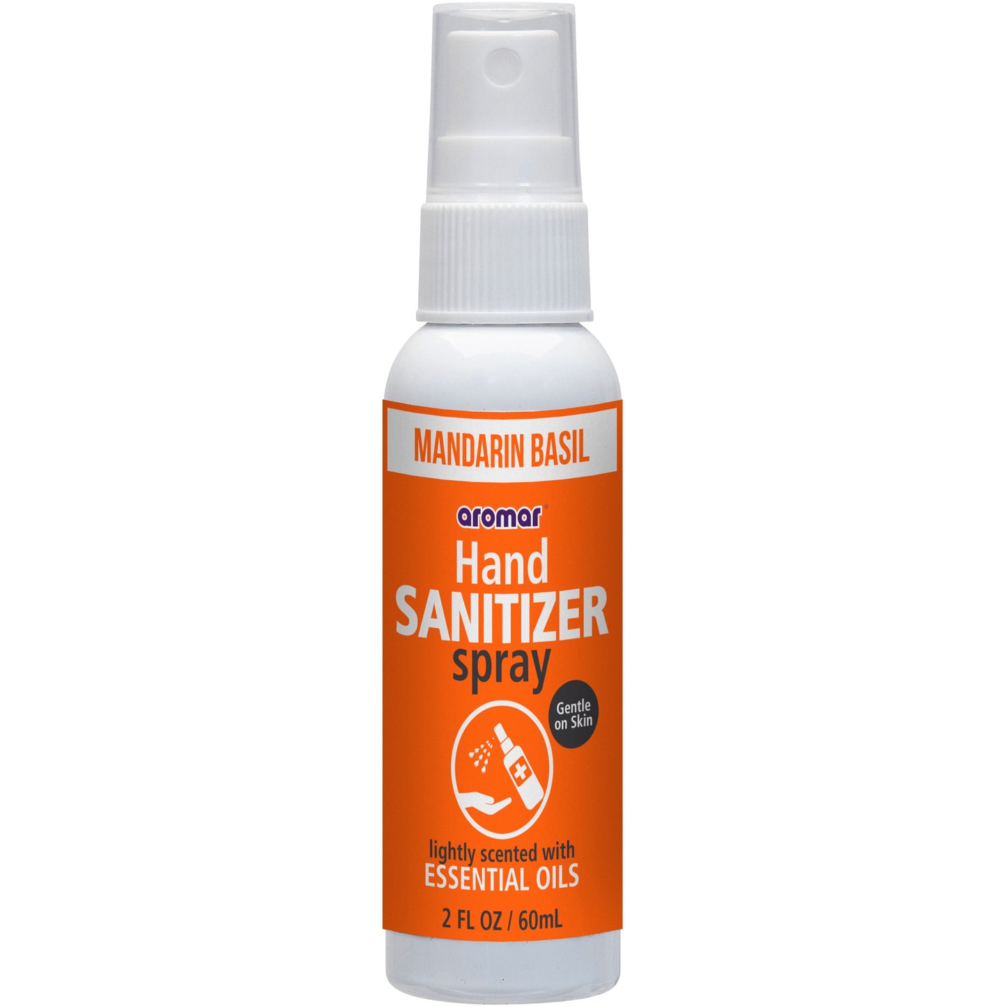 Aromar Mandarin Basil Hand Sanitizer Sprays 2 oz Bottle