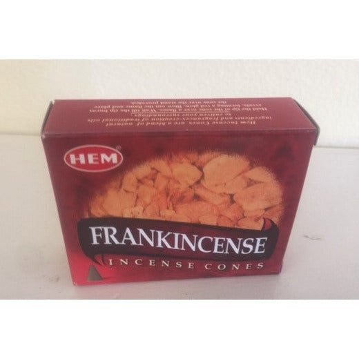 Hem Frankincense Cone Incense Made with Natural Essential Oils, 10 cones