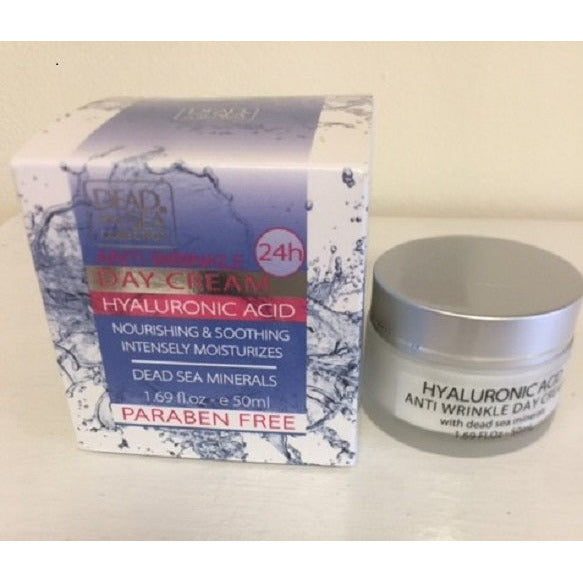 Dead Sea Collection Hyaluronic Acid Anti Wrinkle Facial day Cream 1.69 oz, 24 hrs