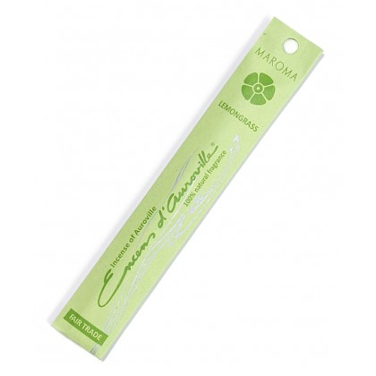 Maroma Lemongrass stick Incense 100% Natural Made with Natural Essential Oils, 10 sticks