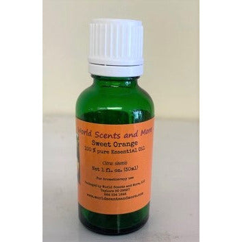 World Scents 1 oz bottle Sweet Orange Pure Aromatherapy Essential Oil 100% (30 ml)