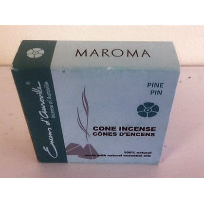 Maroma Pine Cone Incense 100% Natural Made with Natural Essential Oils, 10 cones
