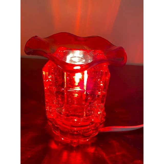 Red Dice Shape Dimmer Fragrance Lamp, Aromatic Oil burner, Wax Melter