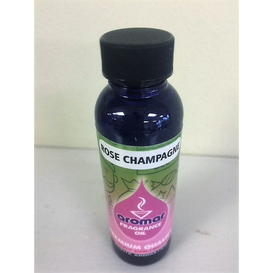 Aromar Aromatherapy Essential Aromatic Burning  Oil  Rose Champagne Spa Collection 2.2 oz bottle