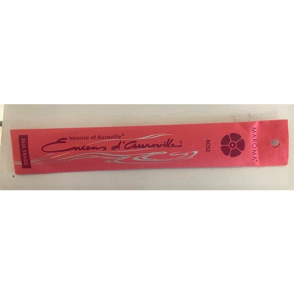 Maroma Rose stick Incense 100% Natural Made with Natural Essential Oils, 10 sticks