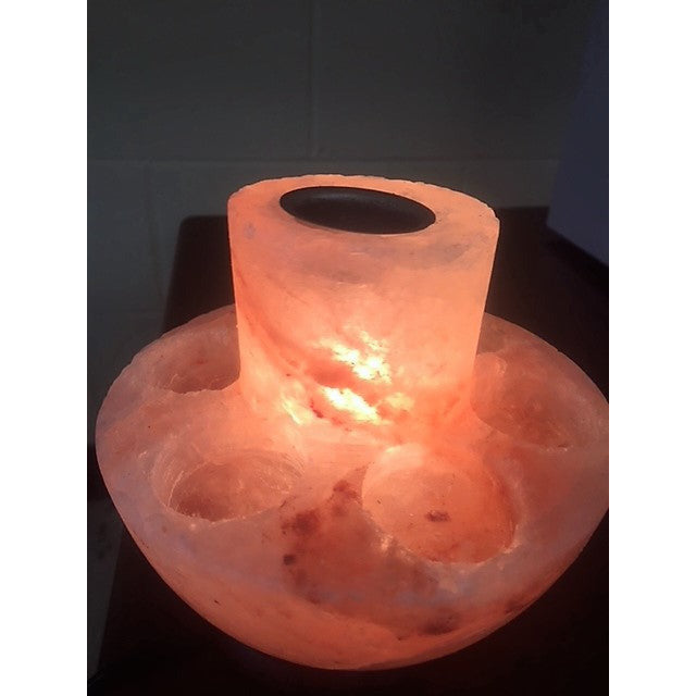 Himalayan Salt Lamp Multi Candle Holder , Aromatic Oil burner, Scented Oil Warmer