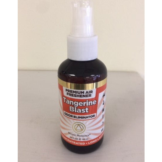 Mystic Romance Tangerine Blast Premium Air Freshener Odor Eliminator 4.4 oz bottle  Long Lasting