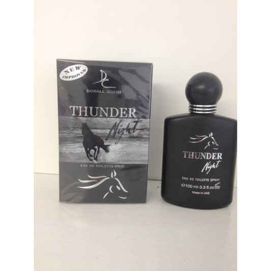 Dorall Collection Thunder Night Cologne 3.3 oz (100 ml ) for Men, Eau De Toilette Spray