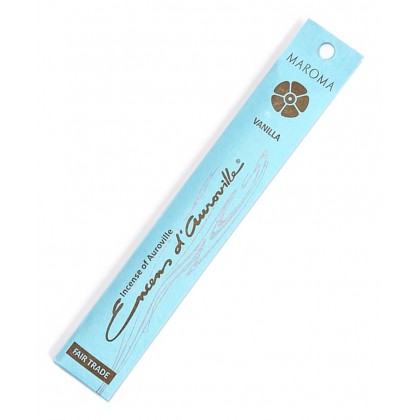 Maroma Vanilla stick Incense 100% Natural Made with Natural Essential Oils, 10 sticks