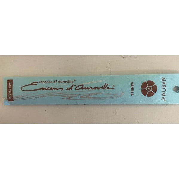 Maroma Vanilla stick Incense 100% Natural Made with Natural Essential Oils, 10 sticks